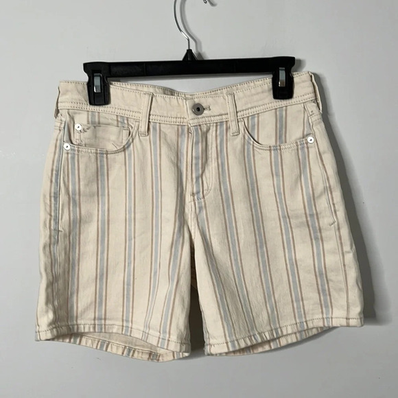 Anthropologie Pilcro and the Letterpress Slim Boyfriend Striped Floral S… - Picture 2 of 6